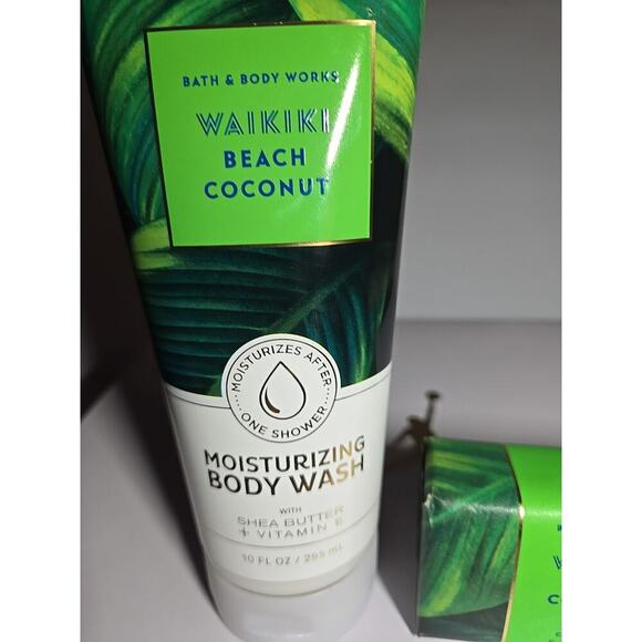 BATH & BODY WORKS SHEA BUTTER CLEANSING BAR N Body Wash "WAIKIKI BEACH COCONUT" - Picture 4 of 10